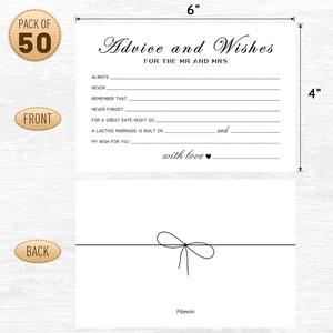 Cartes de conseils et de vœux pour les nouveaux couples, M. et Mme, la mariée et le marié, les jeunes mariés - Product Image 2