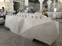 Bureau de réception Wiselink bon marché Offre Spéciale en gros comptoir de réception d'hôtel à surface solide