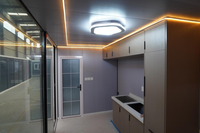 Cabine modulaire Apple Pod moderne, maison préfabriquée miniature pour l'Australie, conception résistante aux intempéries