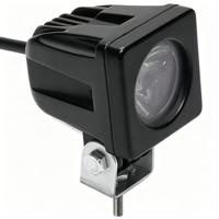 Projecteur de travail LED carré 2 pouces 10W, étanche IP68, 12-48V, lampe auxiliaire pour voiture tout-terrain, camion, chariot élévateur, engins