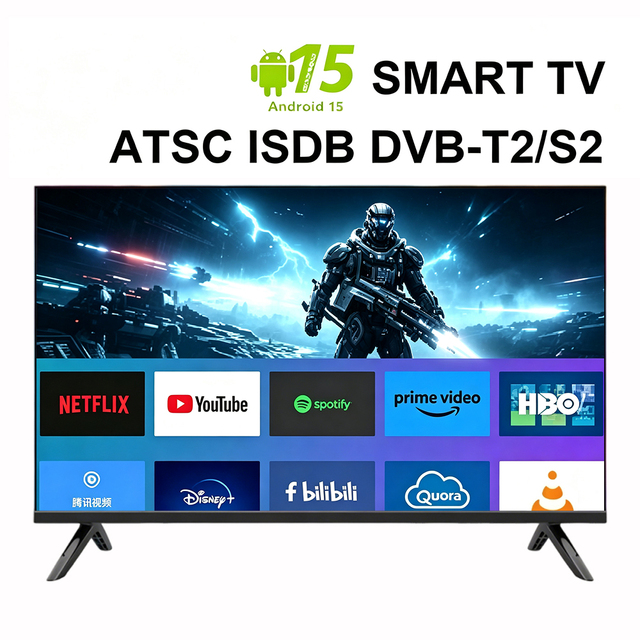 Big Screen 85 Inch Smart TV Inteligentes Frameless UHD 4K QLED 60Hz 120Hz LED Android OS Home Hotel Commercial Use