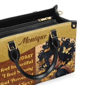 Tecnología de Impresión Digital por Transferencia de Calor para Bolsos de PU para Mujer, Bolsos Casuales con Estampado '<span class=keywords><strong>Hoy</strong></span> me Siento Hermosa' - Product Image 5