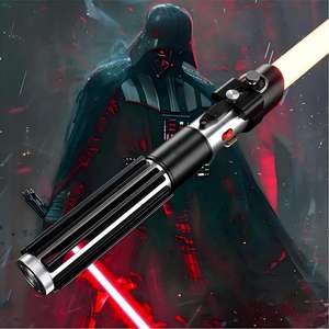 <span class=keywords><strong>Sabre</strong></span> <span class=keywords><strong>laser</strong></span> Darkwolf Lite Darth Vader en métal hautement résistant aux chocs <span class=keywords><strong>et</strong></span> durable, avec son <span class=keywords><strong>et</strong></span> lumière RGB, idéal comme cadeau de Noël - Product Image 1
