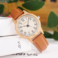 Montres analogiques pour couple, personnalisées avec logo, fabrication artisanale, faible MOQ, dropshipping, écologiques, avec boîtier en cuir et en bois, 38 mm, style business