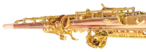 <span class=keywords><strong>Saxophone</strong></span> soprano bB HUAYUN en cuivre phosphoreux robuste, puissant, stable, fabrication OEM, pour orchestre - Product Image 2