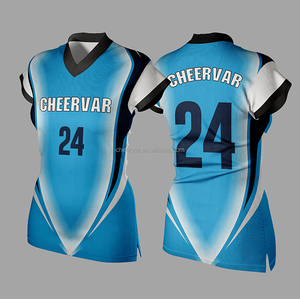 Maillots de volley-ball à séchage rapide mancherons uniformes de volley-ball durs vêtements de volley-ball pour femmes - Product Image 1
