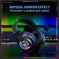 Casque de jeu filaire Onikuma X80, casque circum-auriculaire RGB arc-en-ciel, haut-parleur de 50 mm, micro ENC pour PC, PS4, PS5, ordinateur portable