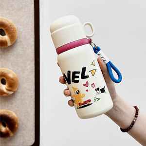 316 Stainless Steel Adults Leak-Proof Eco-Friendly Insulated 6-12 Hours Outdoor Portable Water Bottle with Carrying Rope - Product Image 5