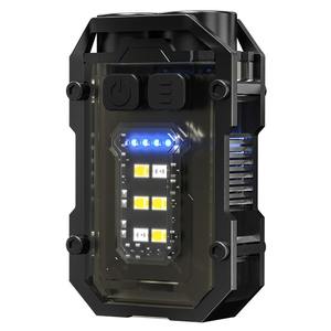 Lampe torche LED haute luminosité, mini lampe porte-clés portable, double source de lumière, outil multifonction pour le camping, la pêche et les activités de plein air - Product Image 5