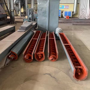 สายพานลำเลียงแบบเกลียวตัวยู เหล็กกล้าคาร์บอน 5.5 กิโลวัตต์ ปรับความเร็วได้ แบบเอียง สำหรับโรงงานผลิต - Product Image 3
