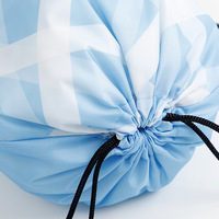 Sac à dos de sport et de voyage professionnel personnalisé en polyester 210D imperméable avec cordon de serrage, de bonne qualité et logo imprimé