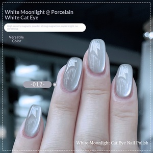 Vernis à ongles en gel œil de chat en céramique Baiyueguang, nouvelle collection automne-<span class=keywords><strong>hiver</strong></span>, cristal scintillant, blanc porcelaine, <span class=keywords><strong>manucure</strong></span> - Product Image 3