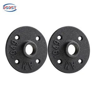 Bsp 12 floor flange For Retro Pipe Furniture shelving brackets Malleable iron pipe fittings