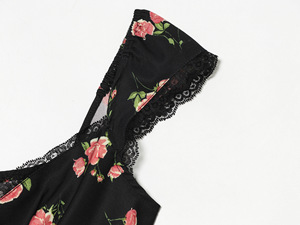 Vestidos Midi de Verano Boho Casual Vintage con Estampado Floral y Cuello en V para Mujer, Personalizados 2026, con Ribete de Encaje, OEM/ODM por Fábrica China - Product Image 6