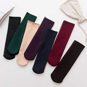 Chaussettes d'hiver K366 pour femmes, épaisses, en laine thermique et cachemire, chaussettes de neige sans couture en velours, chaussettes de couchage pour bottes et sol - Product Image 5