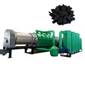 Continuous Wood Palm Coconut <b>Shell</b> Carbonization Furnace Motor High Capacity Stainless Steel Charcoal Making Machine Production - Product Image 1