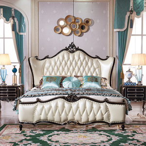 Ensemble de meubles de chambre à coucher modernes en bois massif, <span class=keywords><strong>lit</strong></span> en bois à prix abordable, design personnalisable, lits doubles <span class=keywords><strong>king</strong></span>-size avec cadre en bois massif - Product Image 4