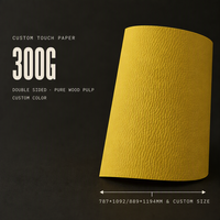 Papier tactile personnalisé 300g double face en pure pâte de bois, différence de couleur inférieure à 1.0, couleur personnalisée, format personnalisé, feuille