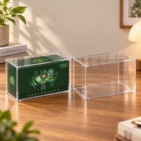Boîte de présentation en acrylique transparent pour jeu de cartes à collectionner du 25e anniversaire, épaisseur 5 mm, protection UV, anti-poussière, avec aimant N52