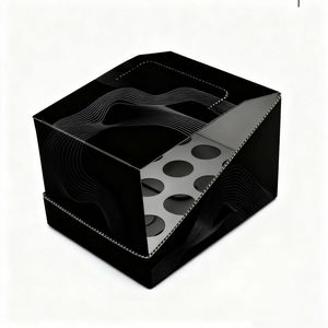 Boîte de présentation en carton ondulé personnalisée pour la vente au détail, design gaufré, papier kraft recyclable, essentiel - Product Image 3