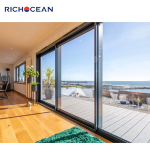 Puerta Corredera de Aluminio Delgada y Moderna RICHOCEAN, Resistente a Huracanes, con Doble Acristalamiento, para Patio, Estilo Miami Dade - Product Image 6