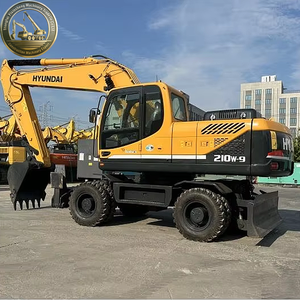 Hot Sale Hyundai 210W-9 Used <strong>Wheel</strong> <strong>Excavator</strong>, Flexible and Efficient Mobile Digger for Site Cleaning and Farmland Construction - Product Image 1