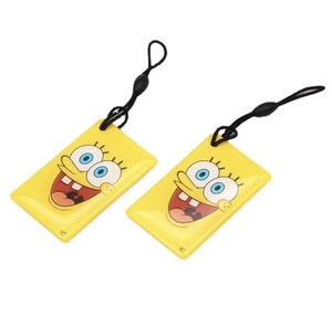 Etiquetas de identificación de mascotas antipérdida inteligentes ISO RFID para animales NFC Código QR Collar de metal con frecuencia de 13,56 MHz Material epoxi de PVC impermeable - Product Image 3