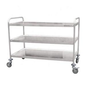 Carrito de panadería de acero inoxidable para panadería, carrito móvil, carrito de estilo de soldadura con carrito de tablero plano - Product Image 5