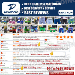 Boxer da <span class=keywords><strong>Uomo</strong></span> All'ingrosso con Logo Personalizzato <span class=keywords><strong>Taglie</strong></span> <span class=keywords><strong>Forti</strong></span> in Cotone Bambù Spandex Boxer Aderenti Parigamba con Motivo Stampato e Marchio Privato - Product Image 6