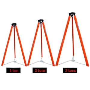 Treuil de levage télescopique <span class=keywords><strong>avec</strong></span> cadre en fer, capacité de 1 à 5 tonnes, hauteur de levage de 1 à 4 m, suspension mobile - Product Image 4