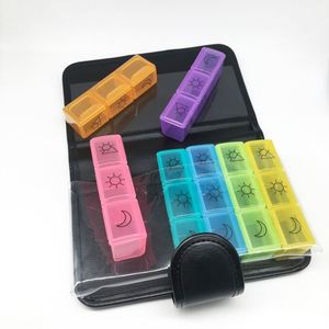 กล่องใส่ยาแบบพกพาคุณภาพสูง 28 ช่อง สำหรับเดินทาง พร้อมช่องจัดยาประจำสัปดาห์ 7 วัน ปรับแต่งได้ - Product Image 4