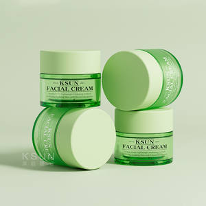 화장품 용기 45g 50g 페이셜 크림 용기 플라스틱 화장품 용기 뚜껑 포함 - Product Image 2