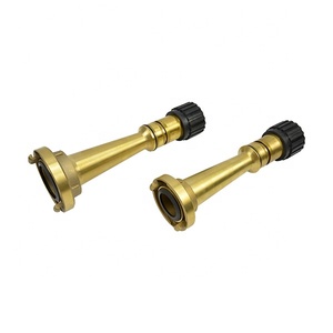 Boquilla de manguera de fuego marina de latón con chorro de agua pulverizada de 1,5 pulgadas de alta calidad - Product Image 3