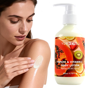 Lozione Corpo alla Papaya con Vitamina C e Ialuronato di Sodio per Idratazione e Luminosità della Pelle, Etichetta Privata OEM/ODM - Product Image 1