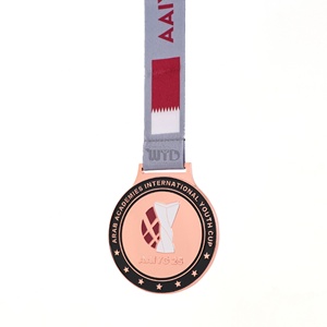 Medallas Deportivas Personalizables de Metal con Esmalte Suave, Chapadas en Oro, Plata y Oro Rosa, para Maratón, Taekwondo, Fútbol, Hockey y Otros Premios - Product Image 4