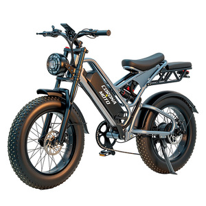 Bicicletas Eléctricas con Cuadro de Acero al Carbono, Motor en el Buje Trasero, Ruedas de 20 Pulgadas, Neumáticos Grandes, 48V, Alcance de 55-65 km - Product Image 5