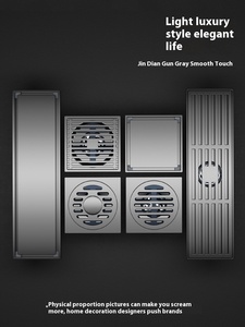 Drenaje de Piso Rectangular Moderno de Acero Inoxidable 304 de Gran Desplazamiento, Tubos de 75, Filtro Antiolor para Alcantarillado de <span class=keywords><strong>110</strong></span>, Baño, Inodoro, Cocina - Product Image 3