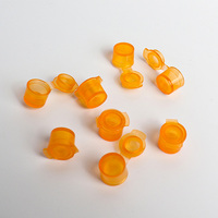 Mini pots à couvercle rabattable en plastique PP colorés personnalisés, étanches, petits pots pour pilules, capsules, échantillons, contenants en bande