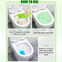 Poudre nettoyante pour cuvettes de toilettes OEM, éliminateur de taches et d'odeurs