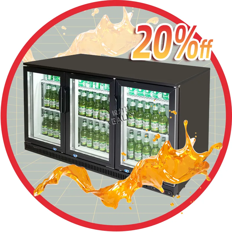 Thương mại bia chai hiển thị Cooler Glass Door Counter bảng Top mini bar Tủ lạnh cửa kính làm mát không khí Showcase