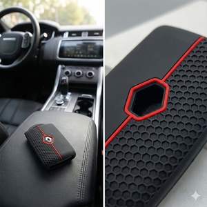 Funda Protectora de Silicona Premium con Diseño de Panal de Abeja para Llaves de <span class=keywords><strong>Renault</strong></span>, Nissan y <span class=keywords><strong>Mitsubishi</strong></span>; Protector Universal para Llaves Inteligentes de 4 Botones - Product Image 6