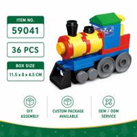 Ensembles de blocs de construction personnalisés, train, jouets pour enfants, jouet de construction STEM, briques éducatives DIY, kit de modélisme créatif, cadeau pour enfants