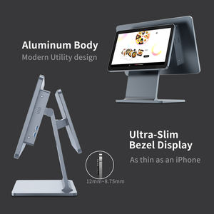 Terminal POS Caixa Registradora de Mesa com Design Contínuo em Liga de Alumínio de 15,6" Sistema Tudo em Um <span class=keywords><strong>Windows</strong></span> Direto da Fábrica - Product Image 2