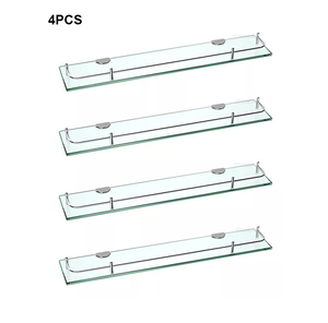 Accesorios de <span class=keywords><strong>baño</strong></span> montados en la pared de diseño moderno de alta calidad: estante de <span class=keywords><strong>baño</strong></span> de esquina de acero inoxidable y vidrio - Product Image 6