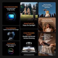 Cámara PTZ Oculta Osmo Pocket 3 DJI, Cámara de Bolsillo Inteligente PTZ Pocket 3