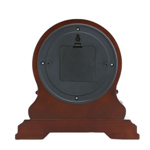 Solid Wood Tabletop <b>Clock</b> Dome Shape Decorative European Style Silent Movement Antique Style <b>Clock</b> - Product Image 3