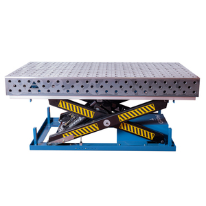 Banc de soudage hydraulique SteelPlus GPPH 1.5x1.48mt, épaisseur 12mm, trous 16mm sur grille 50x50mm - Product Image 2