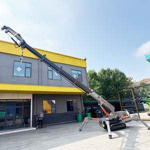 2 Tonnen 4 Tonnen <span class=keywords><strong>3</strong></span> Tonnen 6,5m 10m 15m Kompakter Hydraulischer Ausleger Mikro-Größe Ferngesteuerter Tragbarer Raupenkran - Product Image 3