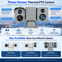 Caméra PTZ extérieure de surveillance thermique longue portée pour la sécurité et l'entretien des aéroports (MRO)