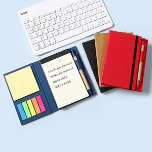 Custom Promotional Business Stationery Gift Sticky Note <b>Memo</b> <b>Pad</b> Kraft Paper Spiral Bound Notepads Notebooks Set with Pen - Product Image 3